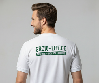GROW-LEIF.DE Polo-Shirt Weiß